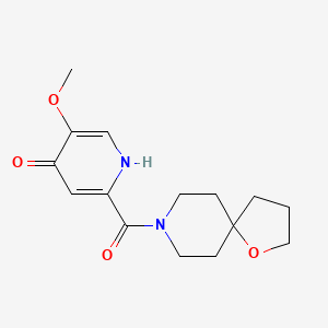 5-methoxy-2-(1-oxa-8-azaspiro[4.5]dec-8-ylcarbonyl)-4(1H)-pyridinone