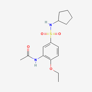 N-{5-[(cyclopentylamino)sulfonyl]-2-ethoxyphenyl}acetamide