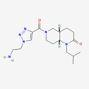 rel-(4aS,8aR)-6-{[1-(2-aminoethyl)-1H-1,2,3-triazol-4-yl]carbonyl}-1-isobutyloctahydro-1,6-naphthyridin-2(1H)-one hydrochloride