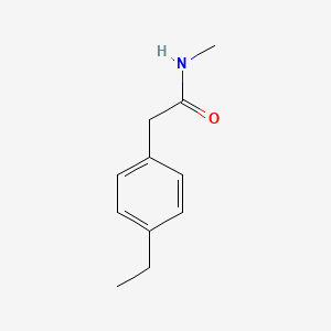 molecular formula C11H15NO B5321799 2-(4-ethylphenyl)-N-methylacetamide 