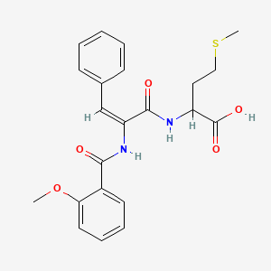 N-{2-[(2-methoxybenzoyl)amino]-3-phenylacryloyl}methionine