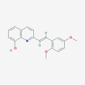 molecular formula C19H17NO3 B5321848 2-[2-(2,5-dimethoxyphenyl)vinyl]-8-quinolinol 