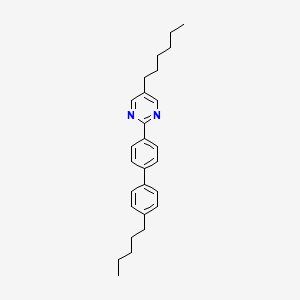 molecular formula C27H34N2 B5321875 5-hexyl-2-(4'-pentyl-4-biphenylyl)pyrimidine CAS No. 92178-46-6