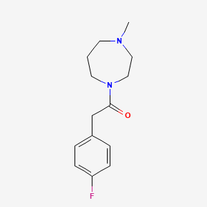 2-(4-Fluorophenyl)-1-(4-methyl-1,4-diazepan-1-yl)ethanone