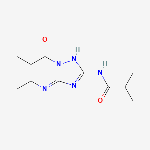 N-(5,6-dimethyl-7-oxo-4,7-dihydro[1,2,4]triazolo[1,5-a]pyrimidin-2-yl)-2-methylpropanamide