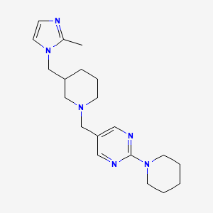 5-({3-[(2-methyl-1H-imidazol-1-yl)methyl]-1-piperidinyl}methyl)-2-(1-piperidinyl)pyrimidine