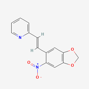 2-[2-(6-nitro-1,3-benzodioxol-5-yl)vinyl]pyridine