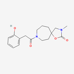 8-[(2-hydroxyphenyl)acetyl]-3-methyl-1-oxa-3,8-diazaspiro[4.6]undecan-2-one