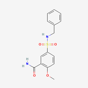 5-(Benzylsulfamoyl)-2-methoxybenzamide