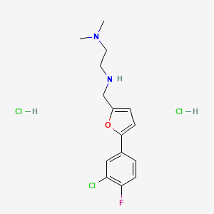 N'-{[5-(3-chloro-4-fluorophenyl)-2-furyl]methyl}-N,N-dimethyl-1,2-ethanediamine dihydrochloride