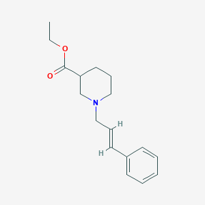 molecular formula C17H23NO2 B5322197 ethyl 1-(3-phenyl-2-propen-1-yl)-3-piperidinecarboxylate 