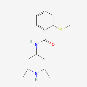 molecular formula C17H26N2OS B5322335 2-(methylthio)-N-(2,2,6,6-tetramethyl-4-piperidinyl)benzamide 