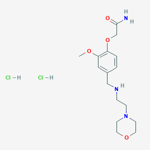 2-[2-methoxy-4-({[2-(4-morpholinyl)ethyl]amino}methyl)phenoxy]acetamide dihydrochloride