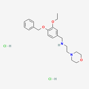 N-[4-(benzyloxy)-3-ethoxybenzyl]-2-(4-morpholinyl)ethanamine dihydrochloride