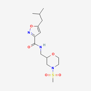 5-isobutyl-N-{[4-(methylsulfonyl)morpholin-2-yl]methyl}isoxazole-3-carboxamide