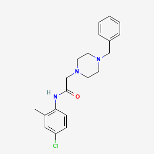 2-(4-benzyl-1-piperazinyl)-N-(4-chloro-2-methylphenyl)acetamide