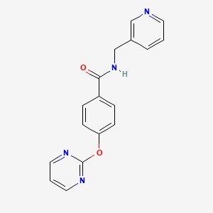 molecular formula C17H14N4O2 B5322478 N-(3-pyridinylmethyl)-4-(2-pyrimidinyloxy)benzamide 