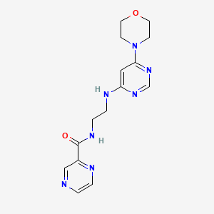 N-(2-{[6-(4-morpholinyl)-4-pyrimidinyl]amino}ethyl)-2-pyrazinecarboxamide