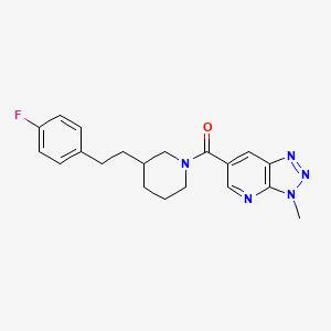 6-({3-[2-(4-fluorophenyl)ethyl]-1-piperidinyl}carbonyl)-3-methyl-3H-[1,2,3]triazolo[4,5-b]pyridine