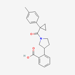 2-(1-{[1-(4-methylphenyl)cyclopropyl]carbonyl}-3-pyrrolidinyl)benzoic acid