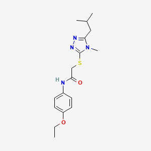 N-(4-ethoxyphenyl)-2-[(5-isobutyl-4-methyl-4H-1,2,4-triazol-3-yl)thio]acetamide