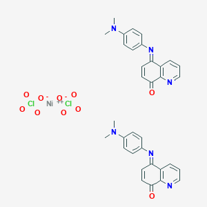 5-[4-(Dimethylamino)phenyl]iminoquinolin-8-one;nickel(2+);diperchlorate