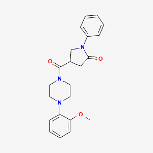 4-{[4-(2-methoxyphenyl)piperazin-1-yl]carbonyl}-1-phenylpyrrolidin-2-one