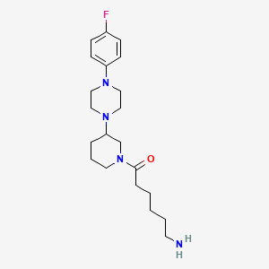 (6-{3-[4-(4-fluorophenyl)-1-piperazinyl]-1-piperidinyl}-6-oxohexyl)amine dihydrochloride