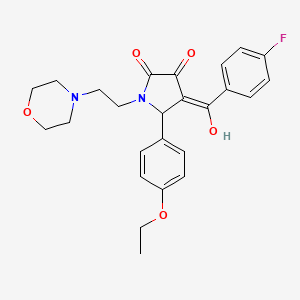 5-(4-ethoxyphenyl)-4-(4-fluorobenzoyl)-3-hydroxy-1-[2-(4-morpholinyl)ethyl]-1,5-dihydro-2H-pyrrol-2-one