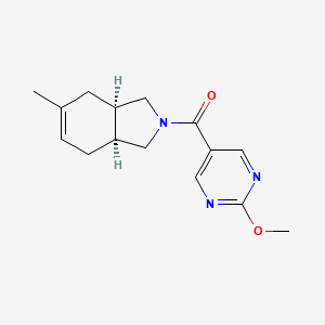 molecular formula C15H19N3O2 B5322784 [(3aR,7aS)-5-methyl-1,3,3a,4,7,7a-hexahydroisoindol-2-yl]-(2-methoxypyrimidin-5-yl)methanone 