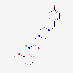 2-[4-(4-fluorobenzyl)-1-piperazinyl]-N-(2-methoxyphenyl)acetamide