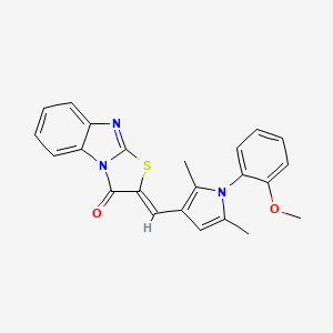 2-{[1-(2-methoxyphenyl)-2,5-dimethyl-1H-pyrrol-3-yl]methylene}[1,3]thiazolo[3,2-a]benzimidazol-3(2H)-one