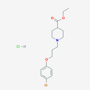 ethyl 1-[3-(4-bromophenoxy)propyl]-4-piperidinecarboxylate hydrochloride