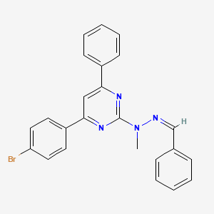 benzaldehyde [4-(4-bromophenyl)-6-phenyl-2-pyrimidinyl](methyl)hydrazone