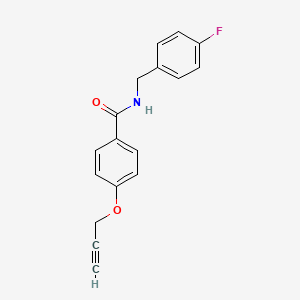 N-(4-fluorobenzyl)-4-(2-propyn-1-yloxy)benzamide