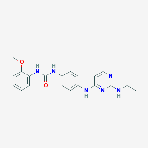 N-(4-{[2-(ethylamino)-6-methyl-4-pyrimidinyl]amino}phenyl)-N'-(2-methoxyphenyl)urea