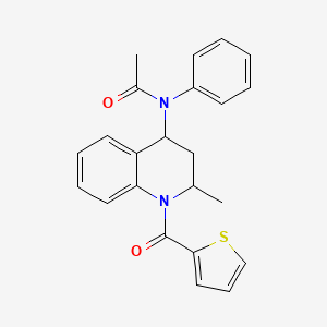 N-[2-methyl-1-(thiophen-2-ylcarbonyl)-1,2,3,4-tetrahydroquinolin-4-yl]-N-phenylacetamide