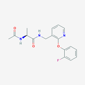 N~2~-acetyl-N~1~-{[2-(2-fluorophenoxy)pyridin-3-yl]methyl}-L-alaninamide