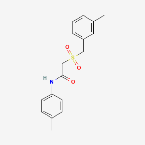 2-[(3-methylbenzyl)sulfonyl]-N-(4-methylphenyl)acetamide