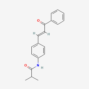 2-methyl-N-[4-(3-oxo-3-phenyl-1-propen-1-yl)phenyl]propanamide