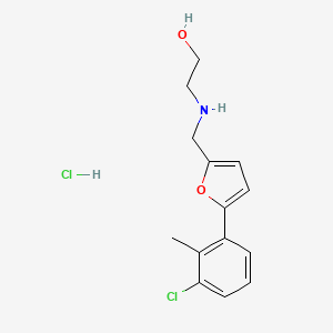 2-({[5-(3-chloro-2-methylphenyl)-2-furyl]methyl}amino)ethanol hydrochloride