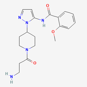 N-[1-(1-beta-alanyl-4-piperidinyl)-1H-pyrazol-5-yl]-2-methoxybenzamide hydrochloride