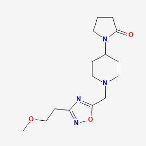 1-(1-{[3-(2-methoxyethyl)-1,2,4-oxadiazol-5-yl]methyl}piperidin-4-yl)pyrrolidin-2-one