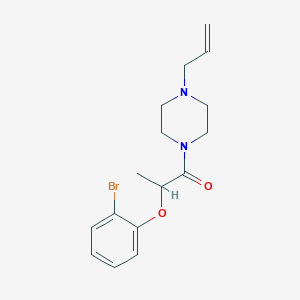 2-(2-Bromophenoxy)-1-[4-(prop-2-en-1-yl)piperazin-1-yl]propan-1-one