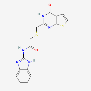 N-1H-benzimidazol-2-yl-2-{[(6-methyl-4-oxo-3,4,4a,7a-tetrahydrothieno[2,3-d]pyrimidin-2-yl)methyl]thio}acetamide