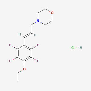 4-[3-(4-ethoxy-2,3,5,6-tetrafluorophenyl)-2-propen-1-yl]morpholine hydrochloride