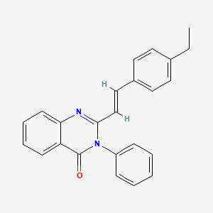 molecular formula C24H20N2O B5323083 2-[2-(4-ethylphenyl)vinyl]-3-phenyl-4(3H)-quinazolinone 