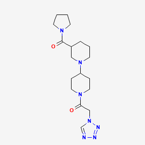 3-(pyrrolidin-1-ylcarbonyl)-1'-(1H-tetrazol-1-ylacetyl)-1,4'-bipiperidine