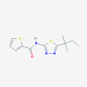 N-[5-(1,1-dimethylpropyl)-1,3,4-thiadiazol-2-yl]-2-thiophenecarboxamide