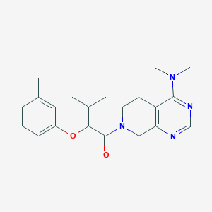 N,N-dimethyl-7-[3-methyl-2-(3-methylphenoxy)butanoyl]-5,6,7,8-tetrahydropyrido[3,4-d]pyrimidin-4-amine